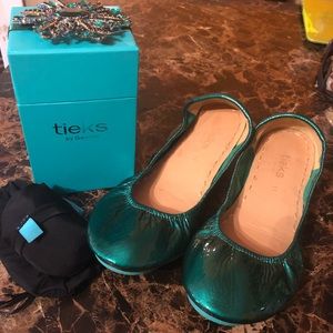 Emerald Green Tieks - EUC (worn once)